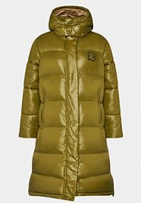 Kurtka puchowa Invicta zielona damska Płaszcz zimowy