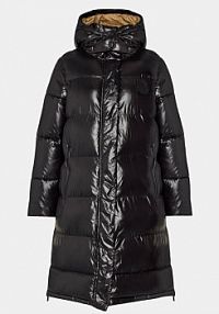 Kurtka puchowa Invicta czarna damska Płaszcz zimowy