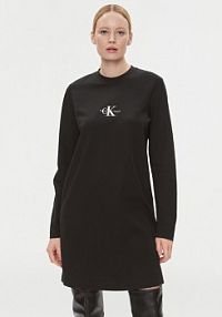 Sukienka dzianinowa Calvin Klein Jeans czarna 
