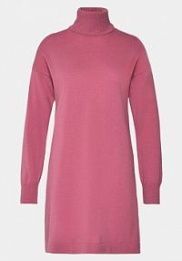 Sukienka dzianinowa Sisley różowa 