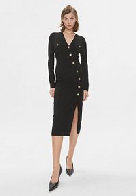 Sukienka dzianinowa PINKO czarna 