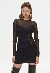 Sukienka jeansowa Versace Jeans Couture granatowa 