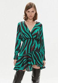 Sukienka koktajlowa PINKO turkusowa 