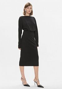 Sukienka dzianinowa PINKO czarna Codzienna