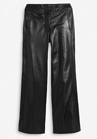 Spodnie Marlena ze skóry jagnięcej nappa  Bonprix