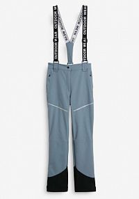 Funkcjonalne spodnie softshellowe ze strechem, hydrofobowe  damskie Bonprix