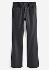 Spodnie dzwony ze sztucznej skóry  Bonprix