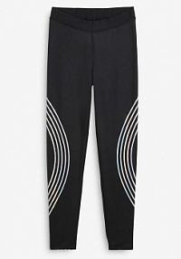 Legginsy ocieplane z odblaskowymi elementami, dł. przed kostkę  damskie Bonprix