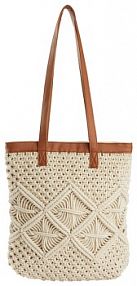 Torba makramowa shopper  Bonprix