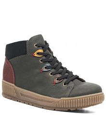 Botki Rieker zielone damskie