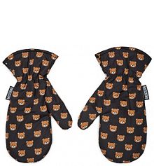 Rękawiczki MOSCHINO czarne damskie