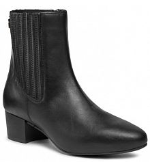 Botki na obcasie Tommy Hilfiger czarne