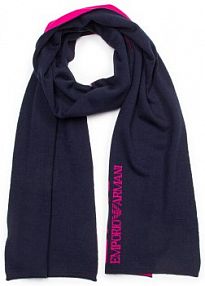 Szalik EA7 Emporio Armani czarny damski
