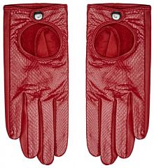 Rękawiczki skórzane WITTCHEN bordowy