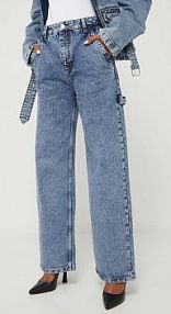 Jeansy Moschino Jeans  niebieskie damskie 0308.8235
