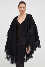 Ponczo By Malene Birger  czarne Q72091002