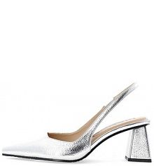 Czółenka Bianco  srebrne 11240959