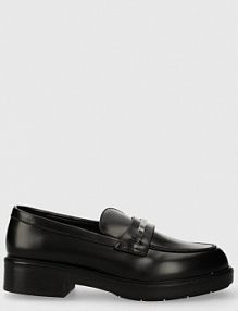 Mokasyny Calvin Klein  czarne damskie HW0HW02006