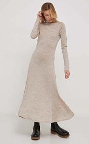 Sukienka maxi Polo Ralph Lauren  beżowa 211916145