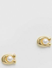 Kolczyki Coach  złote 341922GLD