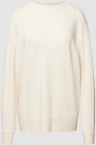 Sweter z dzianiny z fakturowanym wzorem model Struk Over s.Oliver RED LABEL beżowy damski EAN 2137766