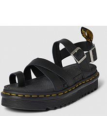 Sandały ze skóry z podeszwą na platformie model Avry Dr. Martens czarne EAN 27345001