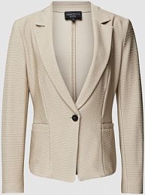 Żakiet z mieszanki wiskozy z fakturowanym wzorem Emporio Armani biały EAN 8N2G8F.2JKLZ