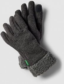 Rękawiczki z wyhaftowanym logo model Tinshan Vaude czarne damskie EAN 41606