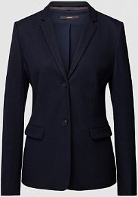 Żakiet z wełny z kieszeniami z patką Windsor granatowy EAN 30038536