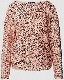 Bluzka z długim rękawem i cekinowym obszyciem Zero różowa damska EAN 1084372089