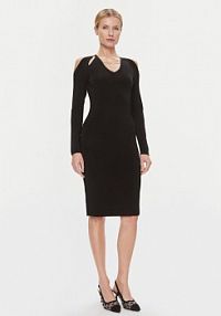 Sukienka koktajlowa KARL LAGERFELD czarna 