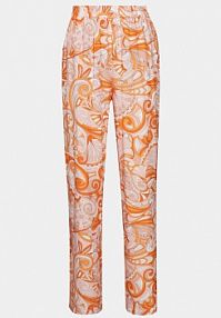 Spodnie eleganckie Melissa Odabash pomarańczowe damskie Materiałowe
