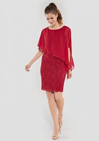 Sukienka koktajlowa Swing czerwona 