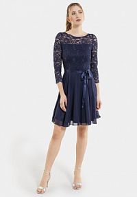 Sukienka koktajlowa Swing granatowa 