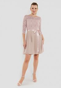 Sukienka koktajlowa Swing różowa 