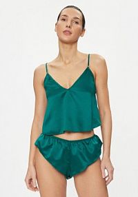 Piżama Bluebella zielona damska Faye 42099  Regular Fit
