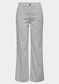 Spodnie eleganckie ONLY białe damskie Materiałowe Merle 15312896  Wide Leg