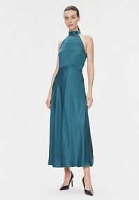 Sukienka wieczorowa Samsøe Samsøe zielona 