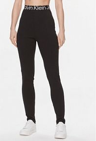 Legginsy Calvin Klein Jeans czarne damskie 