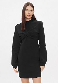 Sukienka dzianinowa Calvin Klein Jeans czarna 