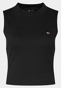 Top Tommy Jeans czarny damski 