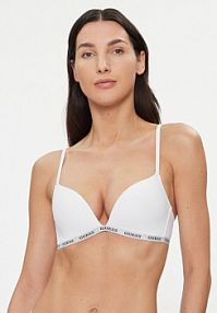 Biustonosz Guess biały Bezfiszbinowy