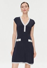 Sukienka dzianinowa Guess granatowa Febe 4RGK08 5790Z  Regular Fit