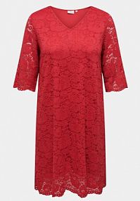 Sukienka koktajlowa ONLY Carmakoma czerwona 