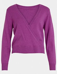 Sweter Vila fioletowy damski 