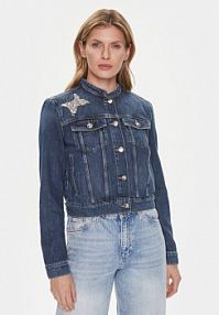 Kurtka jeansowe Guess granatowa damska Jeansowa