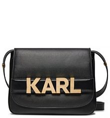 Torebka listonoszka KARL LAGERFELD czarna 