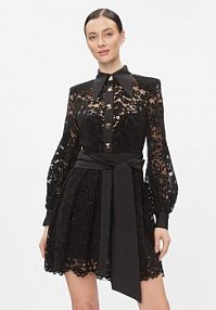 Sukienka koktajlowa Babylon czarna Wieczorowa T_S00823  Slim Fit