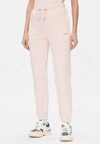 Spodnie dresowe Tommy Hilfiger różowe damskie 