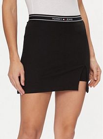 Spódnica mini Tommy Jeans czarna 